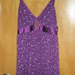 Apt. 9 Sexy Purple Dot Print Chemise Nightie XL